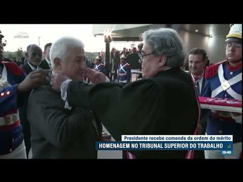 Pacheco recebe homenagem do Tribunal Superior do Trabalho