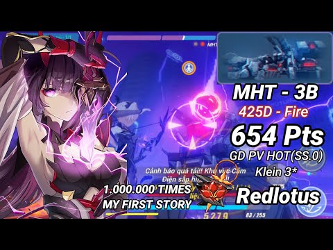 RedLotus D425: MHT-3B (Fire) 654 Pts - GD PV HOT(SS.0) Klein 3* - Honkai Impact 3