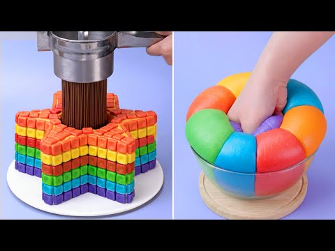 Tantangan Hias Kue & Hack Dapur oleh So Tasty 🌈 Anda harus mencoba jeli cokelat yang lezat ini!