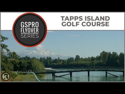 GSPro Course Flyover - Tapps Island Golf Course - Designed by Danger