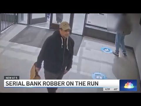 NYC's SERIAL BANK ROBBER Has Struck at Least 18 Times This Year | NBC New York