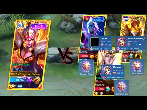 TOP GLOBAL FREYA VS TRIPLE HIGH POINTS WITH GLOBAL BADGE😱 | WHO WILL WIN??! - MLBB