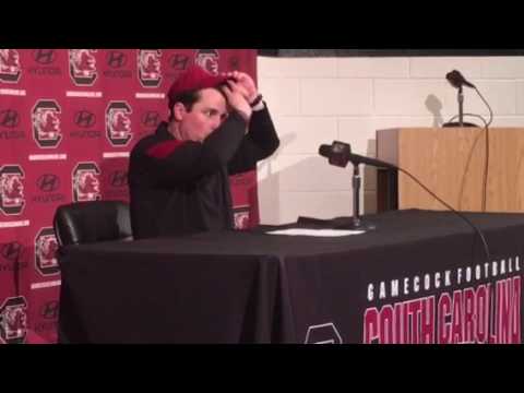 Will Muschamp after the spring game