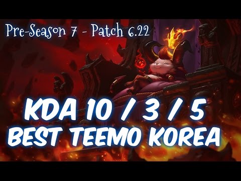Best TEEMO Korea vs GNAR Top - Patch 6.22 KR Flex Rank