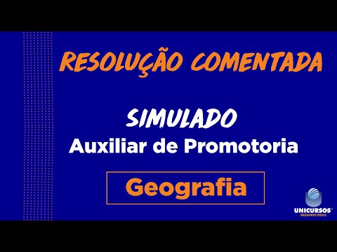 Simulado Auxiliar de Promotoria MP-SP -  Geografia | CORREÇÃO COMENTADA