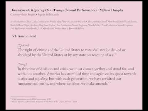 Santa Monica College Choirs perform Amendment: Righting Our Wrongs, Melissa Dunphy (2nd Performance)