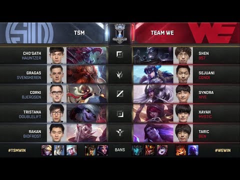 S7 Worlds 2017 | TSM vs Team WE Day 3 | Main Group Stage  | TSM vs WE