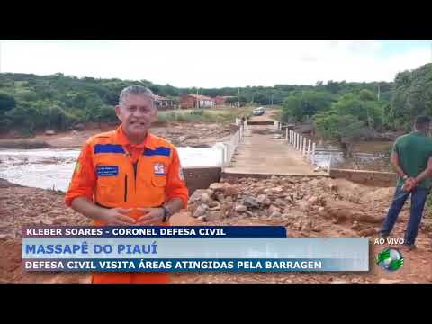 Em Massapê do Piauí, Defesa Civil visita áreas atingidas pela barragem