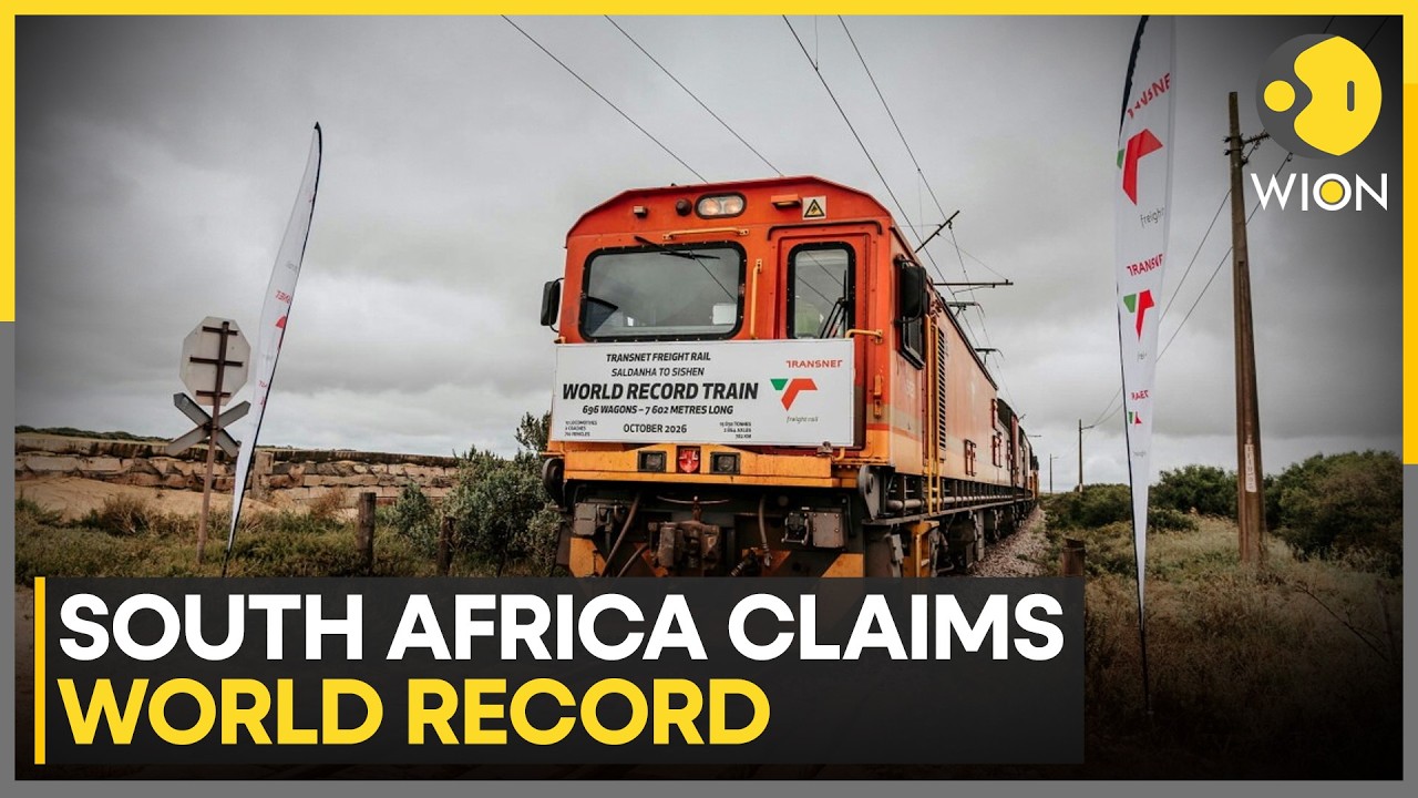 South Africa Tests World's Longest 7.6-Km Freight Train | WION