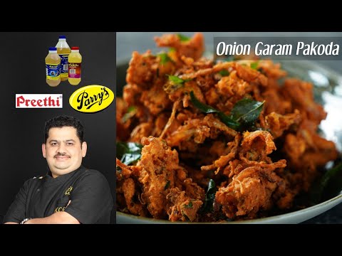 Venkatesh Bhat makes Onion Pakoda | onion garam pakoda recipe in Tamil