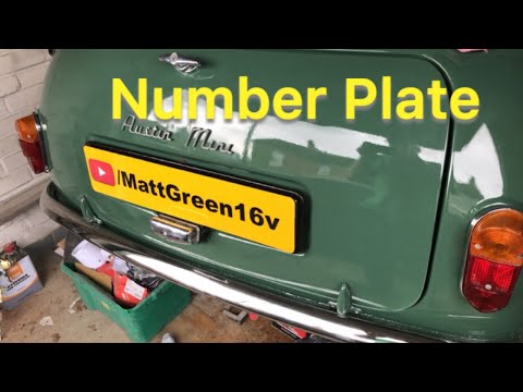 1964 Mk1 Mini Restoration S2 Ep245 - Number Plate