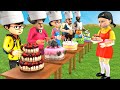 Scary Teacher 3D vs Squid Game Cake Decorating and Wrong Cake Decor 5 Times Challenge MissT Vs Grany