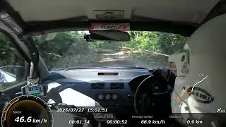 2025.07.27 EZO SUMMER RALLY SS3 Dateyama 2 Car No.15