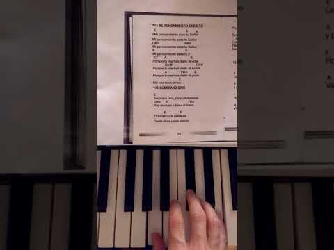 ✅Mi pensamiento eres tú - ACORDES En PIANO | Guía fácil para aprender 🎹