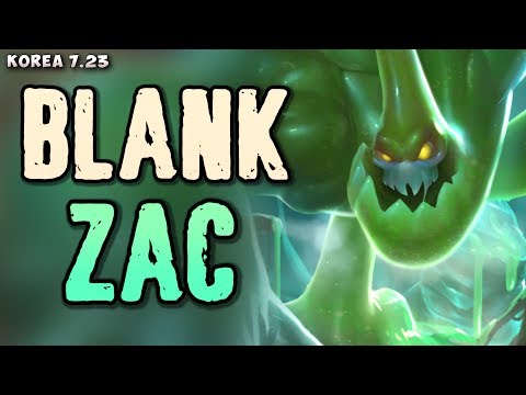 SKT Blank plays Zac jungle - Korean SoloQ patch 7.23