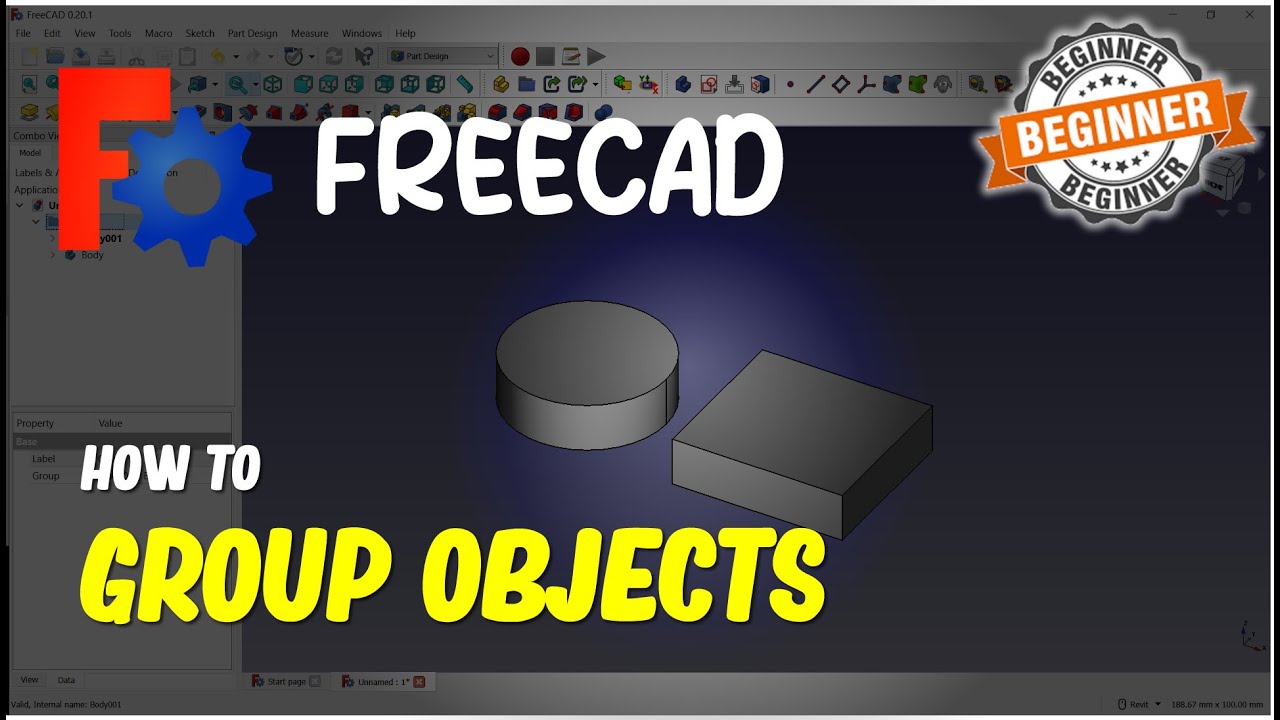 FreeCAD How To Group Objects