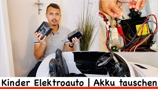 Kinder Elektroauto Akku/Batterie tauschen/wechseln ⚡️Anleitung