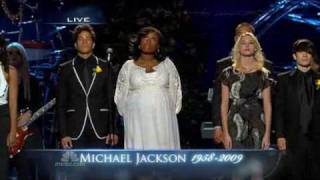 MICHEAL JACKSON Funeral: Jennifer Hudson performs Will You Be There