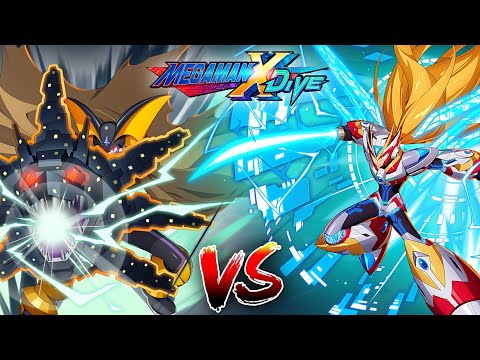 Bass GS Vs DiVE Armor Zero - Mega Man X DiVE (Mobile Controls PvP)
