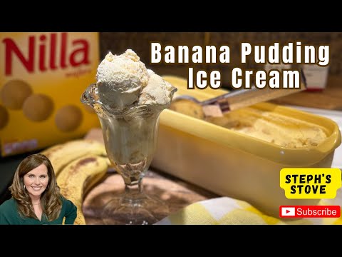 Banana Pudding Ice Cream: Fresh Bananas, Nilla Wafers, & No-Churn Required Recipe - Steph’s Stove