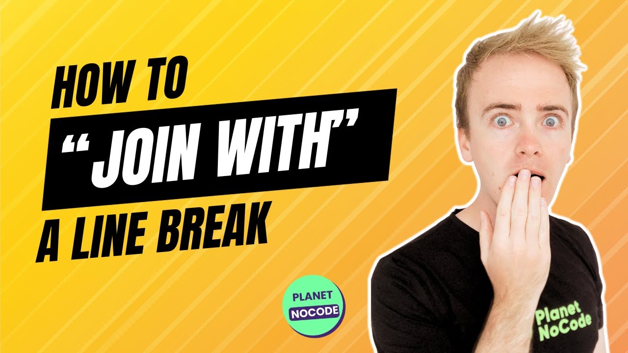 How to “join with” a line break thumbnail