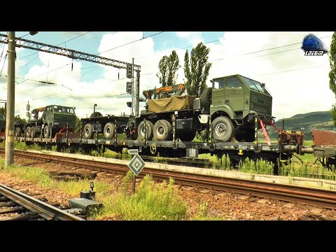 Tren CFR MARFĂ cu Indicativ Militar în Gara Sărățel - 25 Iulie 2024