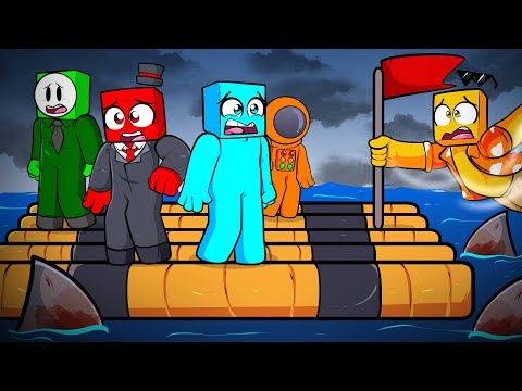 7 Dias Preso em um RAFT Realista!