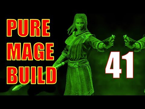 Skyrim Pure Mage Walkthrough NO WEAPONS NO ARMOR #41 - Power Leveling Restoration, Nightshade Run