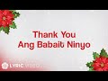 ABS CBN Christmas Station ID 2014 Thank You Ang Babait Ninyo Lyrics