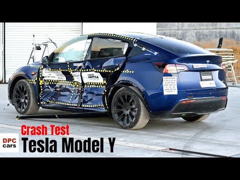 Tesla Model Y Crash Test By NHTSA Recives Five Star Rating