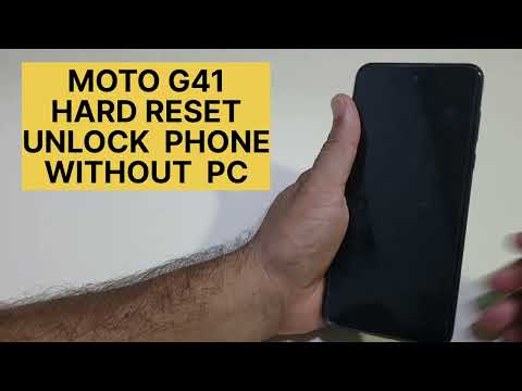 Moto G41 Hard Reset Unlock Mobile Password and Pattern