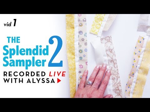 Quilt Market by Alex Veronelli - The Splendid Sampler 2 quilt along - LIVE sewing with Alyssa