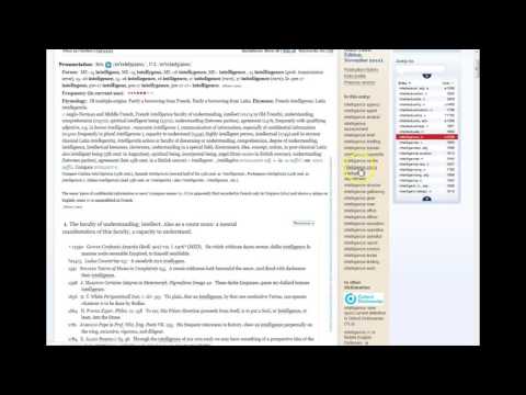 オックスフォード英語辞典オンラインの基本 (Oxford English Dictionary Online Basics)