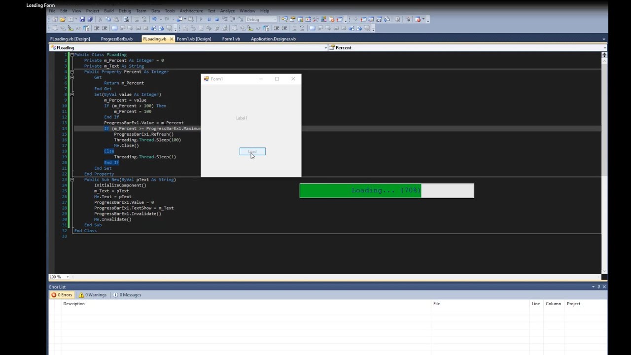 Loading form, wait form on visual studio 2010. VB.NET.