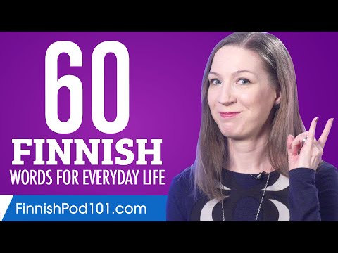 60 Finnish Words for Everyday Life - Basic Vocabulary #3