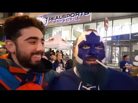 DART GUY SPEAKS TO #LEAFSNATION @ MAPLE LEAF SQUARE