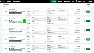 Using a Bank Feed on Sage Accounting (Match, Create, Transfer)