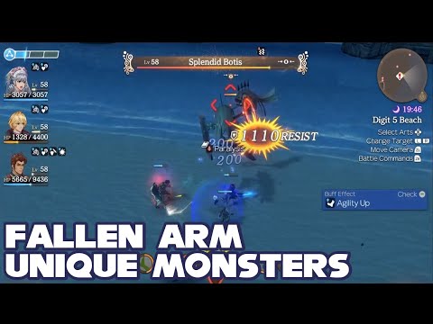 All Fallen Arm Unique Monsters & Locations - Xenoblade Chronicles Definitive Edition