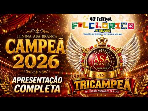 👑 JUNINA ASA BRANCA — APRESENTAÇÃO COMPLETA | CAMPEÃ 2026 🏆
