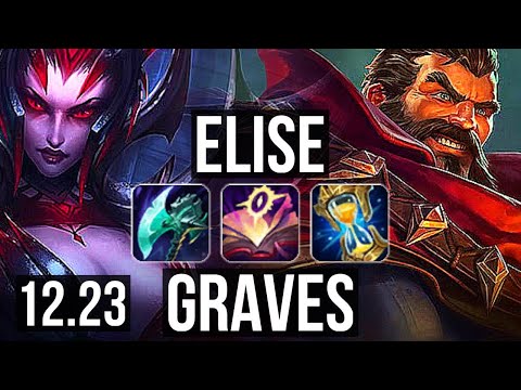 ELISE vs GRAVES (JNG) | 10/0/8, Legendary, Rank 10 Elise, 300+ games | EUW Challenger | 12.23