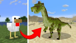 I remade every mob into Dinosaurs in Minecraft