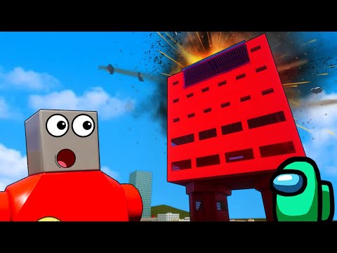 Among Us Lego Tower Survival?! - Brick Rigs Gameplay Roleplay