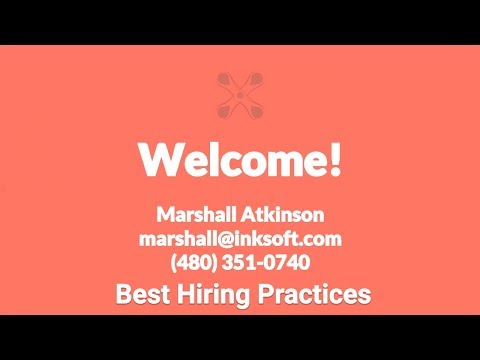  Best Hiring Practices with Marshall Atkinson | An InkSoft Webinar