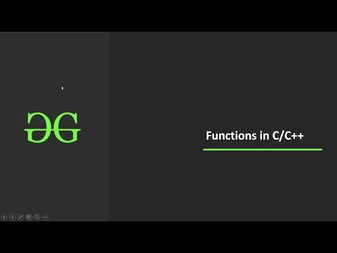 Functions in C C | GeeksforGeeks