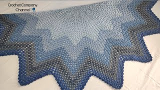 شال كروشيه _ Crochet Shawl
