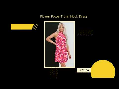 Flower Power Floral Mock Dress
