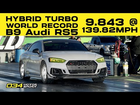 B9 Audi RS5 Hybrid Turbo Record | 9.84 @ 139.82MPH | 034Motorsport Dynamic+ Stage 3 TTE720