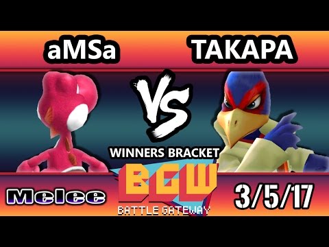 BGW15 SSBM - VGBC | aMSa (Yoshi) Vs. Takapa (Falco) Smash Melee Tournament