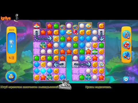 Fishdom level 8122, 8123, 8124 / Фишдом уровень 8122, 8123, 8124