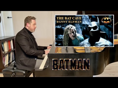 Danny Elfman: The Bat Cave | Batman (piano cover with film)